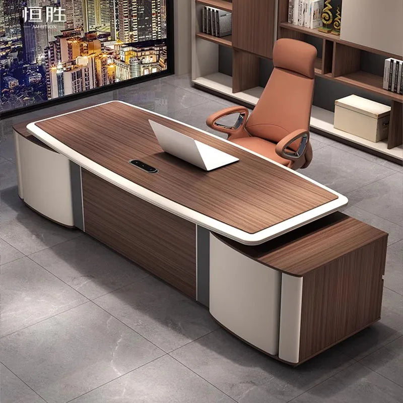 Storage Reception Office Desk Luxury Workbench Executive Corner Office Desk Drawers Tavolo Scrivania Ufficio Home Furnitures