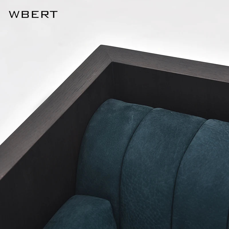 Wbert Modern Solid Wood Italian Light Luxury Sofa Artistic Special-shape Velvet Sales Department Sofa Living Room Sofas