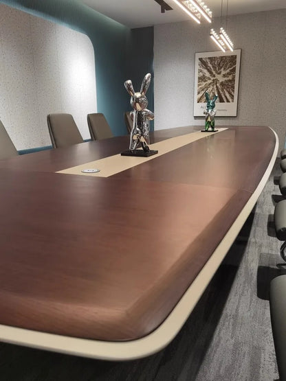 Painted conference table, long table, high-end training table, simple modern reception and negotiation table