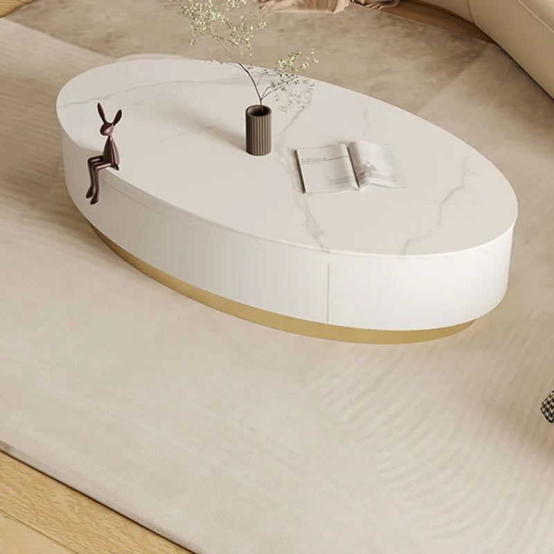 White Japanese Coffee Tables Modern Design Bedroom Oval Coffee Tables Luxury Minimalist Mesinhas De Cabeceira Home Furniture