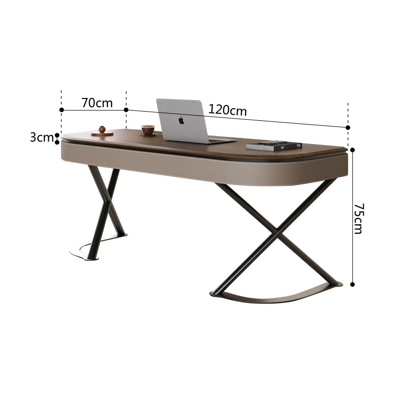 Meeting Workstation Modern Desk Writing Executive Drawers Wood Work Table Console Computer Tavolo Da Lavoro Office Furniture