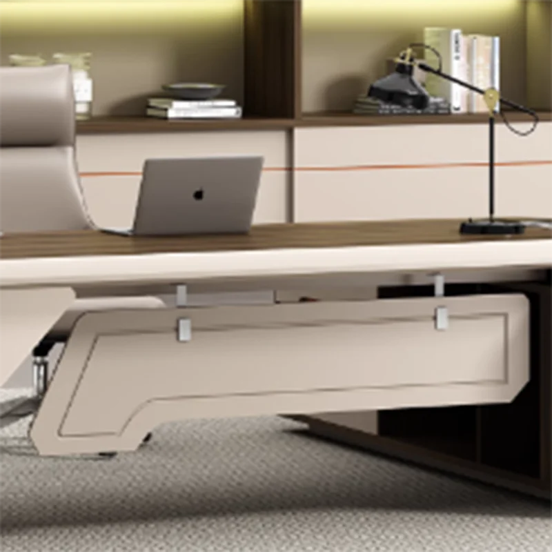 Home Office L Shape Executive Desk Drawers Executive Work Nail Adjustable Desk Computer Writing Scrivania Cameretta Corner Table