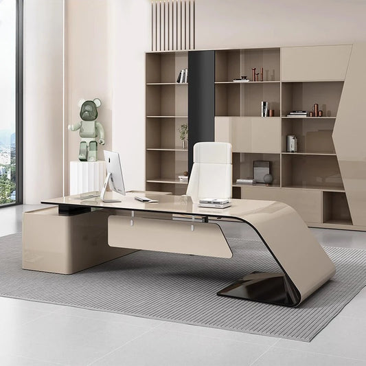 Modern Luxury Office Desks Standing Organiser Executive Laptop Computer Desks Pc Drawers Escritorio Oficina Office Furniture