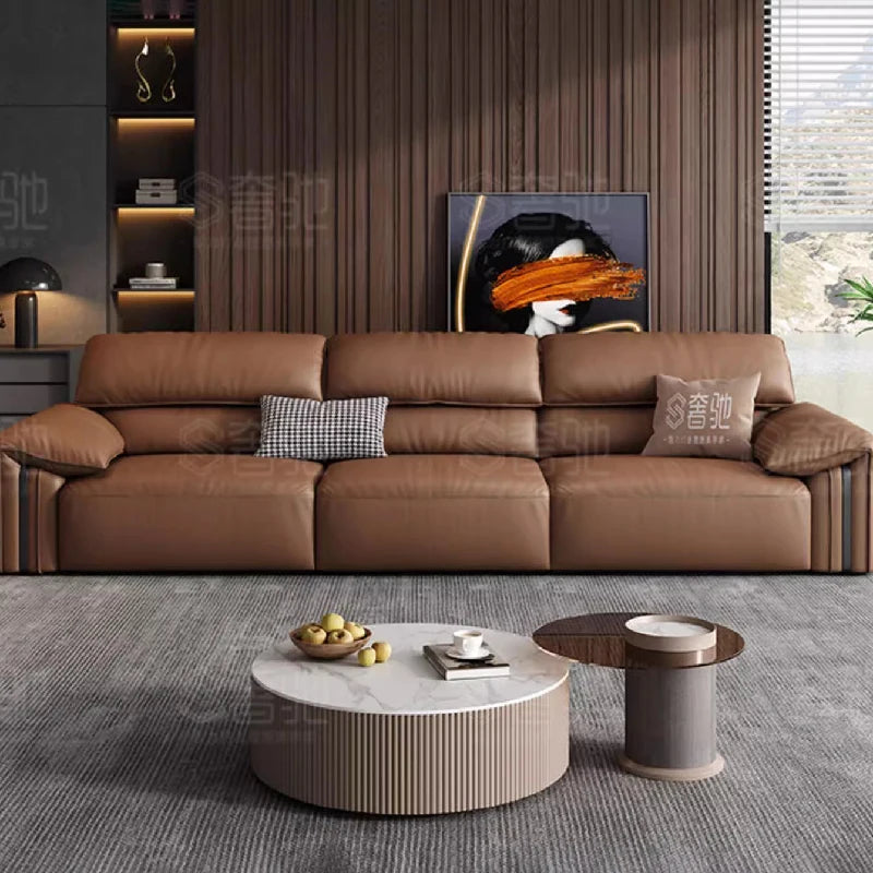 Leather Living Room Sofas Comfortable Luxury Modern Lounge Recliner Floor Lazy Sofa Office Sofas Para El Hogar Home Furniture