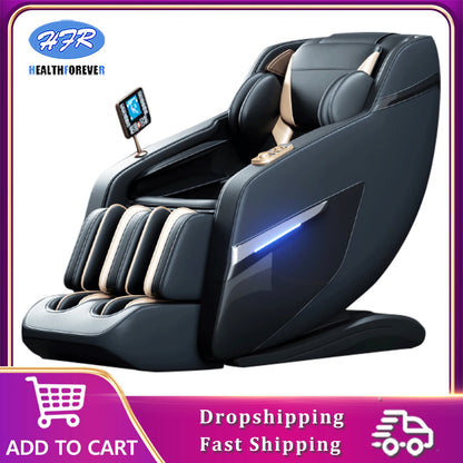 Zero Gravity Massage Chair 4d AI Voice Home Office Factory Electric Heating Kneading Cheaper Price  Foot roller Scraping Massage