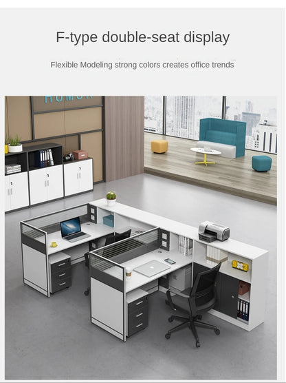 Bureau de travail Staff office partition desk cubicle workstation commercial Office Furniture modular office table and chair set