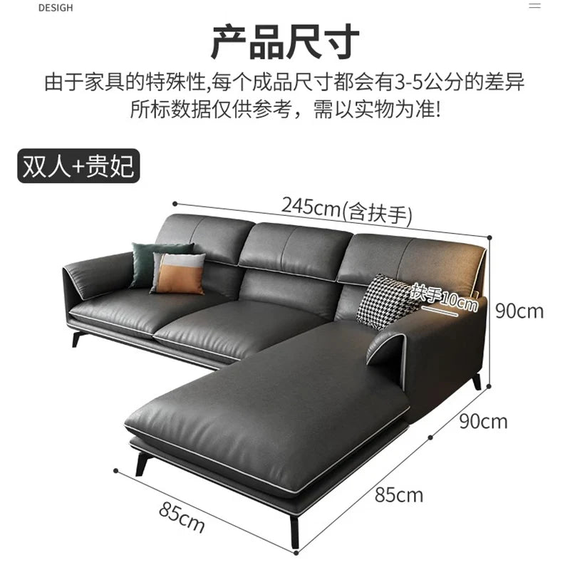 Minimalist Black Sofa Living Room Nordic Luxury Sectional Sofas Modern Europe Salas Y Sofas Muebles Economicos Furniture