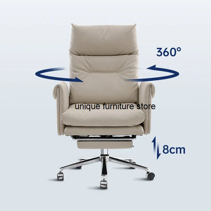 Bedroom office chair Swivel Designer work research Comfortable lazy rolling computer chair backrest Sillas De Esctoritorio salon