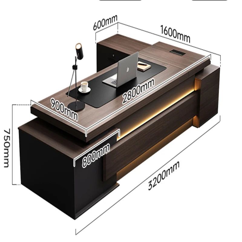 Organization European Office Desk Study Computer Ergonomic Writing Office Desk Corner Standing Escritorio Esquinero Furniture