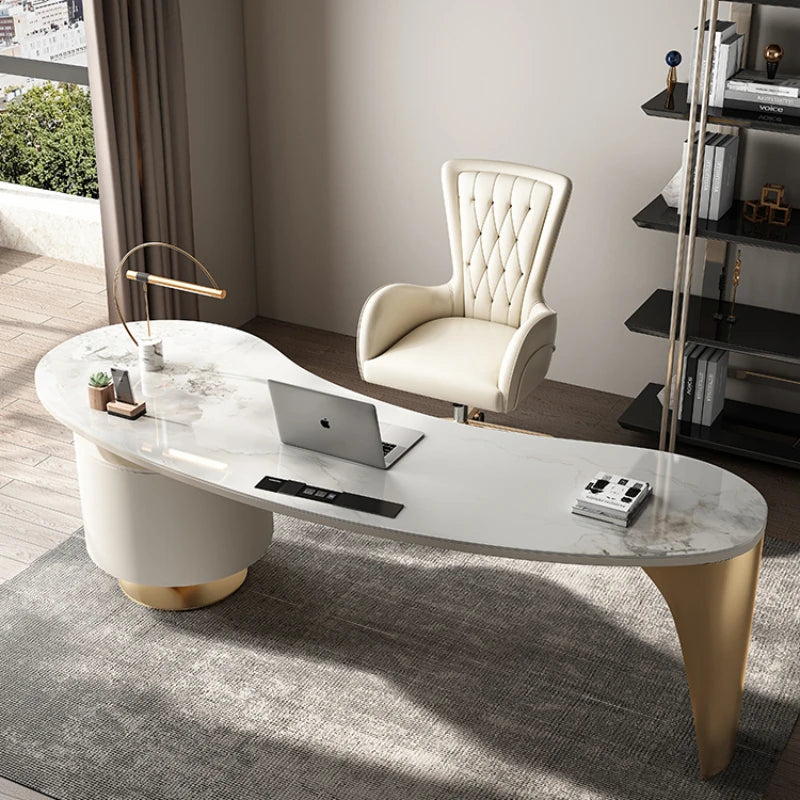 Executive Writing Office Desk Modern Storage Standing Office Desk Reception bureau meuble Office Desk Furniture MZ50OD