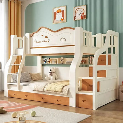 Royal Luxury Double Bed Nordic Modern Whitr King Size Frame Double Bed Kids Girl Sleeping Cama Matrimonio Bedroom Furniture