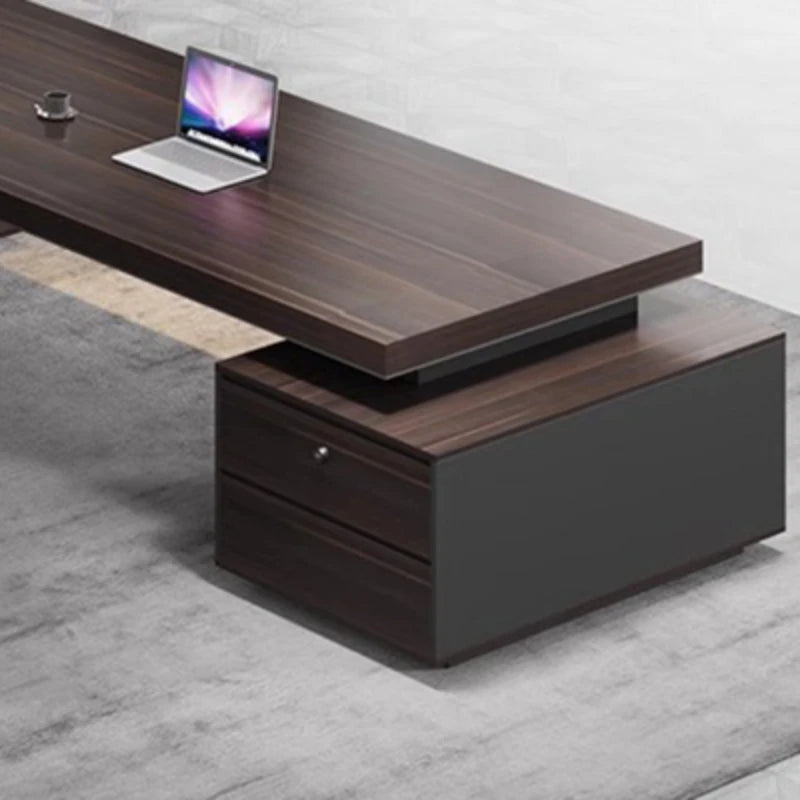 Corner Desk Storage Office Coffee Tables Wooden Executive Furniture Writing Elegant Desks Aesthetic Escritorio Luxury Gaming