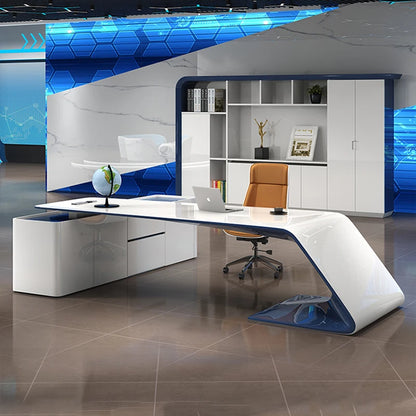 Corner Office Desks Reception Meeting Drawers Computer Executive Work Table Desktop Workbench Scrivania Cameretta Furniture