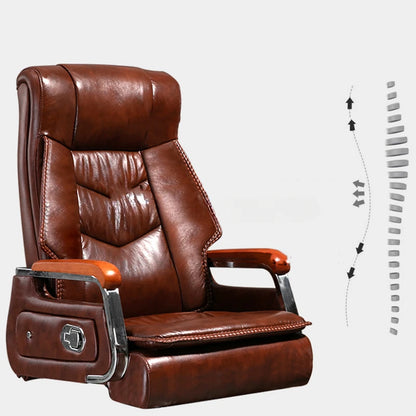 Ergonomic Home Office Chair Genuine Leather Cushion Boss Massage Modern Office Chair Recliner Chaises Furniture