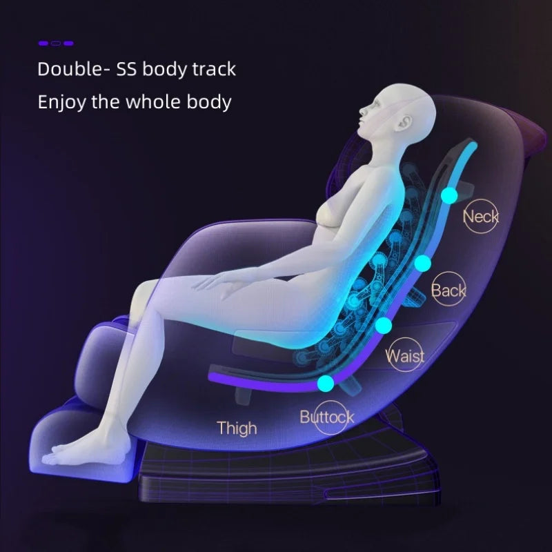 Jare Q8 Massage Chair 4d Zero Gravity Intelligent Full Body Multi-Function Bluetooth Music U-shaped Pillow Massage Chairs