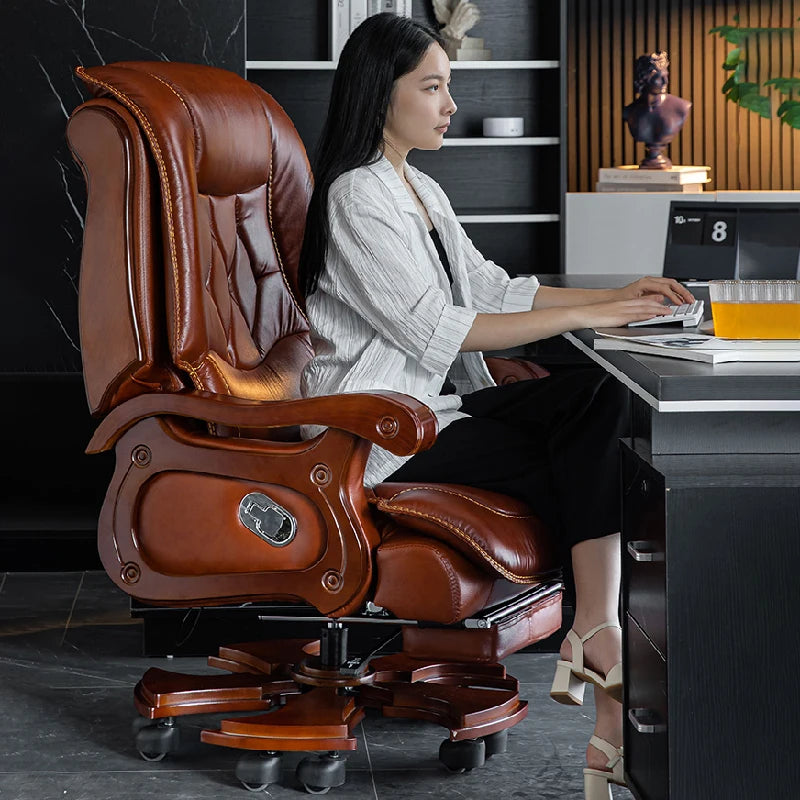 Ergonomic Office Chair Accent Recliner Mobile Massage Luxury Comfy Lounge Boss Chair Swivel Chaise De Bureaux Home Furniture