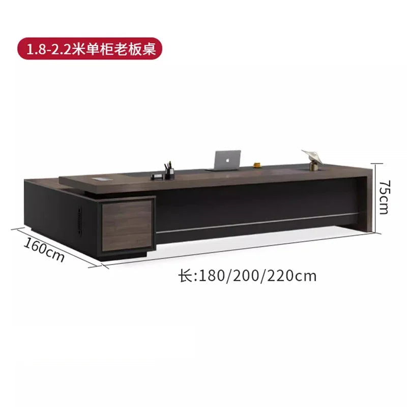 Work Office Desk Simple Modern President Desk Supervisor Manager Table Luxury Computer Writing Mesa Office Furniture Executive