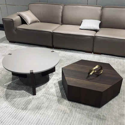 Modern Side Coffee Tables Round Wood Japanese Centre Coffee Tables Hallway Desk Petit Meuble Coffee Italian Furniture LQQ25XP