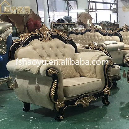 antique sofa manufacturers European style classic fabric Dubai wholesaler couch living room sofa