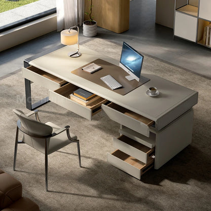 Computer Executive Office Desks Reception Wood Modern Writing Office Desks Luxury Meeting Tablo Oficina Office Furniture WN50OD