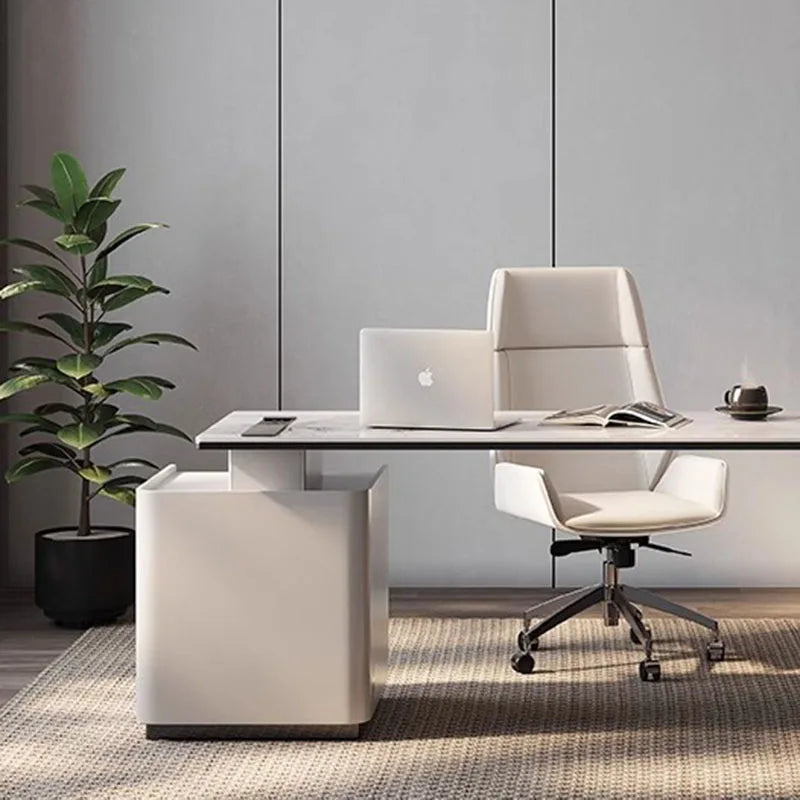 Executive Computer Study Table Modern Italian Reception Writing Standing Desk Corner Escritorios De Ordenador Luxury Furniture