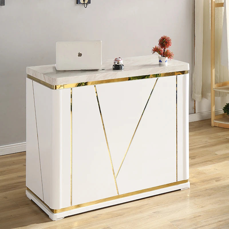 Church Pulpit Front Reception Desk Podium Lectern Bar Modern Office Cash Counter Desk Restaurant Tables White Bureau Furniture