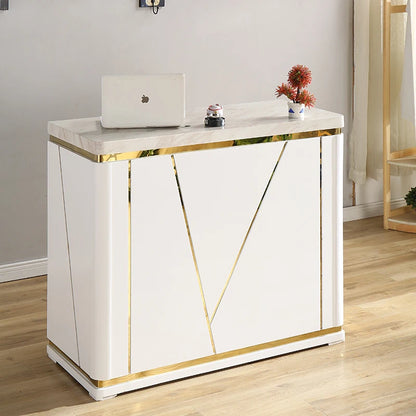 Church Pulpit Front Reception Desk Podium Lectern Bar Modern Office Cash Counter Desk Restaurant Tables White Bureau Furniture