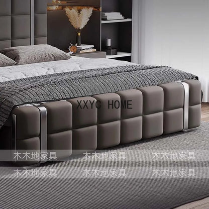 Multifonction Marriage Bed Nordic Aesthetic Modern Double Bed Wood Storage Camas Y Muebles Para El Hogar Luxury Furniture