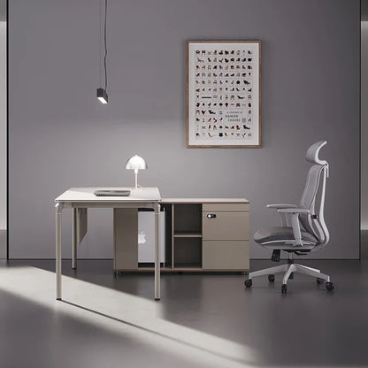 Boss White Office Desk Simple Modern Executive Luxury President Manager Desk Computer Sedentary Work Mesa Office Furniture