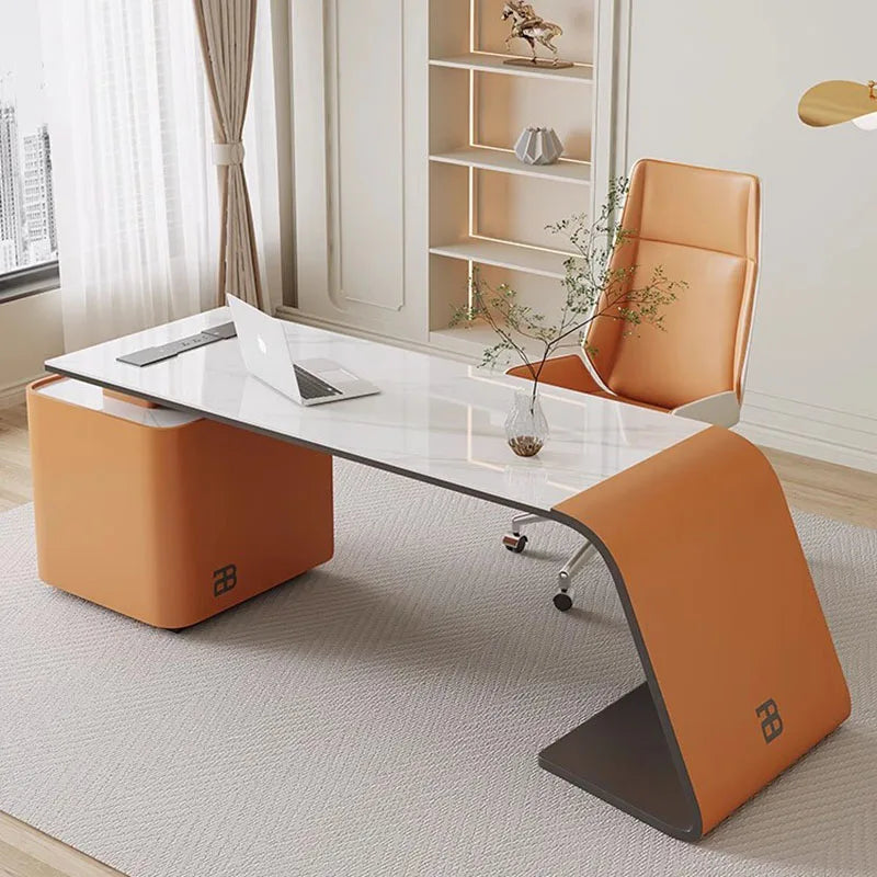 Corner L Shaped Office Desks Luxury Boss Writing Executive Drawers Office Table Modern Scrivanie Per Computer Furnitures