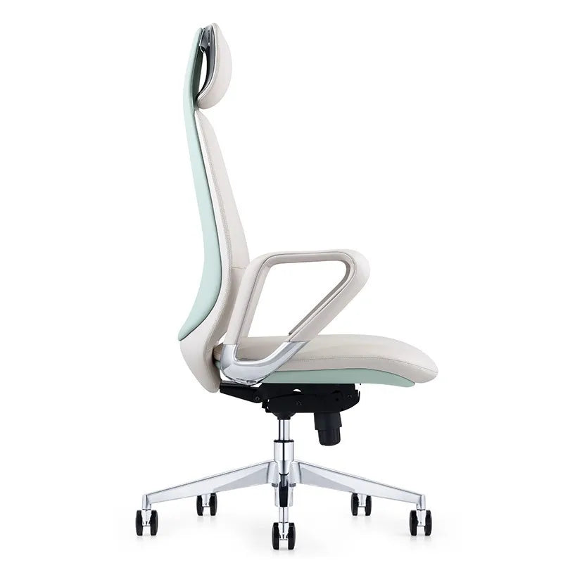 Ergonomic Chair Computer Chair Home Light Luxury Boss Chair Long Sitting Comfortable Back Seat Leather Office Chair Turn