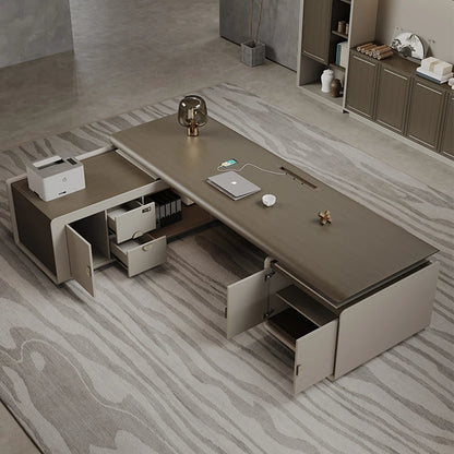 Corner Italian Office Desks Boss Luxury Modern Storage Executive Drawers Office Desks Simple Mesas De Computador Furnitures