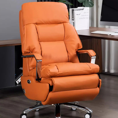 Leather Throne Office Chair Study Swivel Recliner Ergonomic Makeup Office Chair Luxury Executive Cute Muebles Trendy Furniture