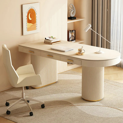 Computer Desktop Office Desks Reception Meeting Modern Workstation Executive Drawers Scrivania Cameretta Luxury Furniture