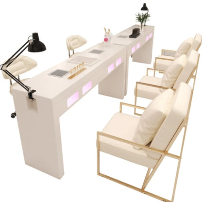 Design Square Nail Table Accent Simple Speciality Manicure Table Professionals Nordic Manikür Masası Nail Salon Furniture CM50ZJ