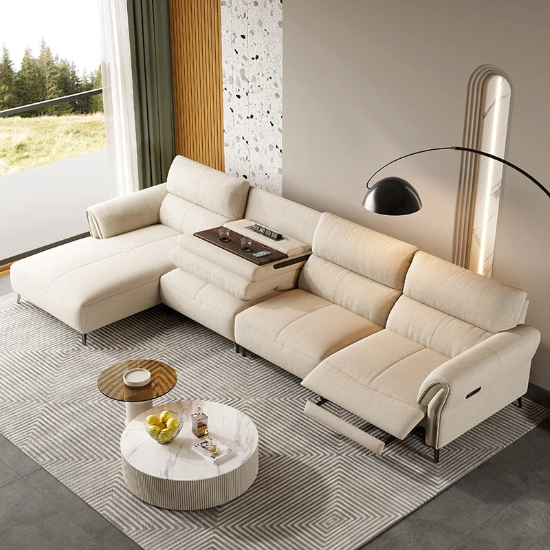 Accent Electric Recliner Sofa Leather Floor White Office Luxury Living Room Sofas Lazy Modern Divani Da Soggiorno Set Furniture