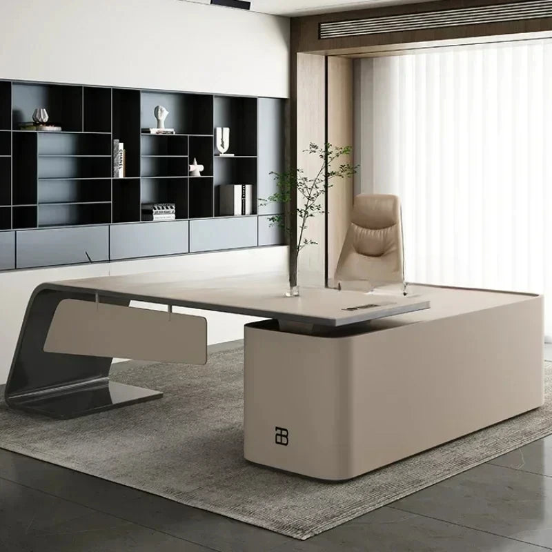 Boss Luxury Office Desks Italian Design Combination Modern Office Desks Executive Computer Escritorio Ordenador Furniture