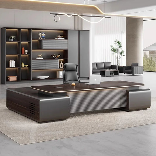 Modern Simple Office Desks Workstation Computer Luxury Long Office Table Executive Tavolo Scrivania Ufficio Home Furnitures