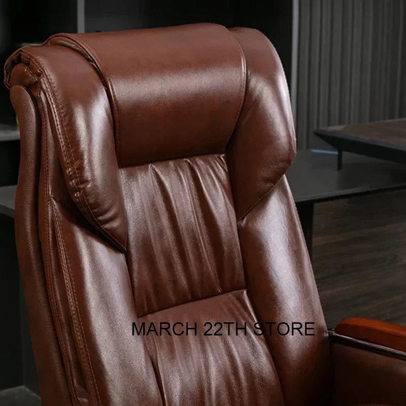 Executive Leather Chair Armchairs Editor Choises Fashion Aluminium Office Chair Working Relax Silla Escritorio Office Furniture