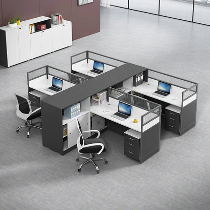 1 to 8 Person Office partition desk Staff table Cubicle workstation desk set commercial office furniture executive office table