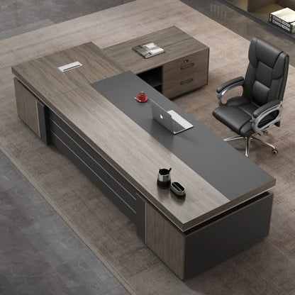 L Shaped Reception Office Desks School Executive Secretary Modern Computer Desks Corner Laptop Meuble Bureau Room Furniture