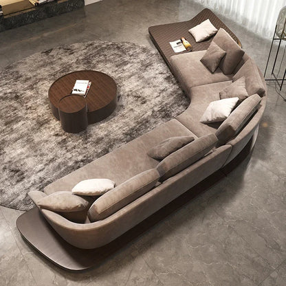 Italian style light luxury high-end luxury surprise technology cloth sofa living room modern simple Nordic abnormal corner