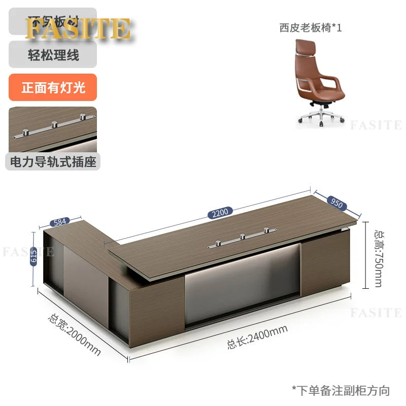 Standing Computer Desk Gaming Organizer Executive Reception Study Office Desk Corner Writing Compuatador Furniture