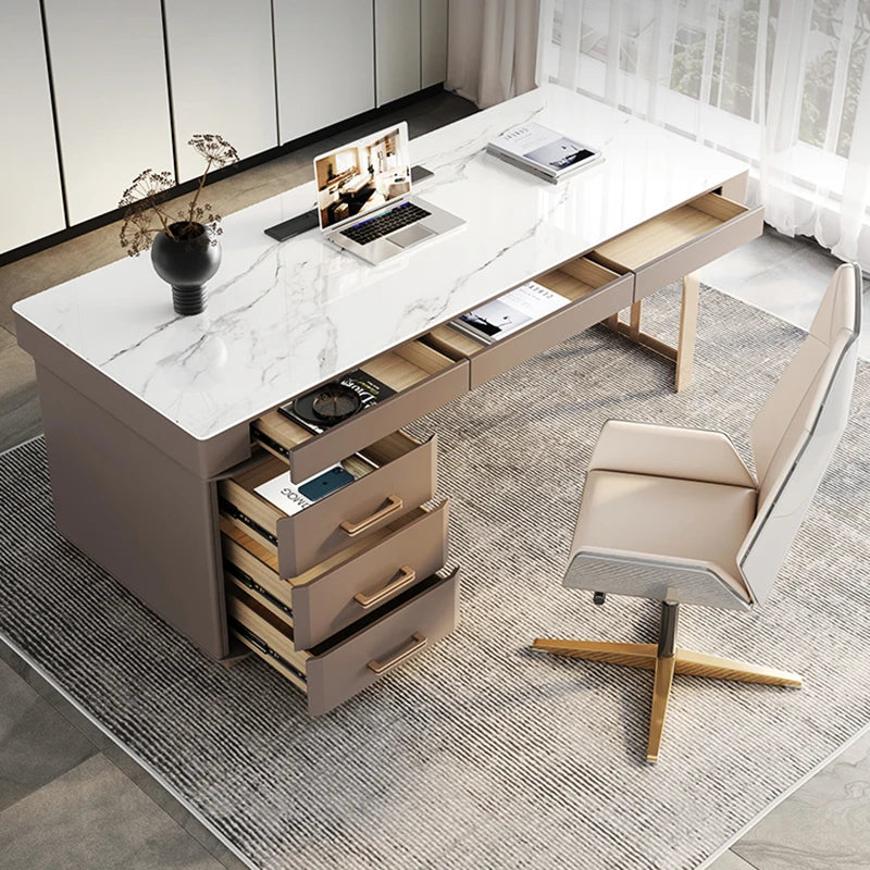 Corner Storage Office Desk Bookshelf Conference Executive Standing Computer Desks Luxury Floor Mesa De Computador Furnitures