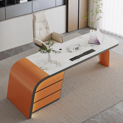 Modern Computer Storage Office Desk Writing Standing Workstation Work Table Executive Study Scrivanie Per Ufficio Furniture