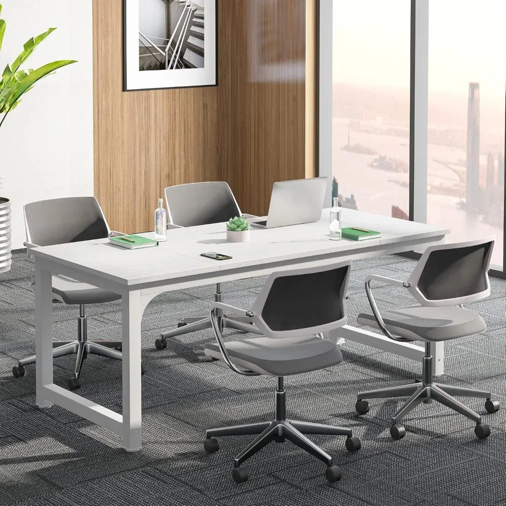 6FT Conference Table, 70.86" W x 31.49" D Meeting Room Table Boardroom Desk for Office Conference Room, Splicing Board