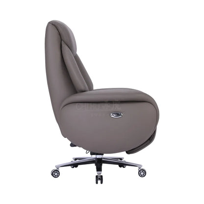 Genuine Leather Office Chair Ergonomic Executive Reclining Computer Chair Lying Massage Lifting Boss Sedie Ufficio Silla Oficin