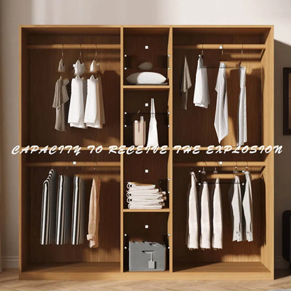 Wooden Simple Wardrobes Free Shipping Clothes Display Luxury Modern Cabinets Bedroom Organizer Guarda Roupa Salon Furnitures