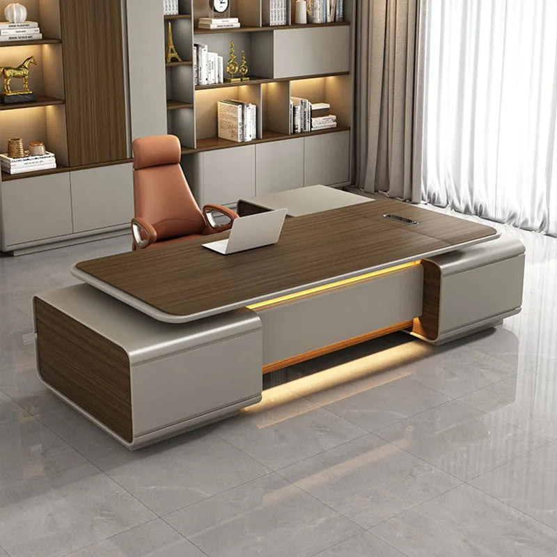 Computer Conference Office Desk Luxury Storage Work Designer Corner Executive Office Desk Writing Tavolo Da Lavoro Furnitures