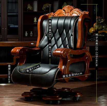 High quality minimalist modern boss chair executive office chair inclined CEO massage chair business leather computer chair